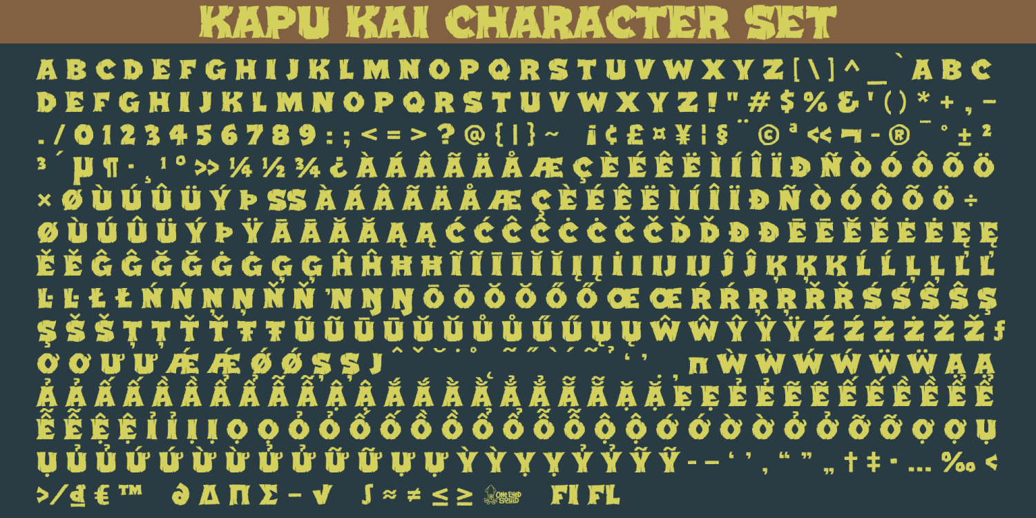 Kapu Kai Font Poster #6