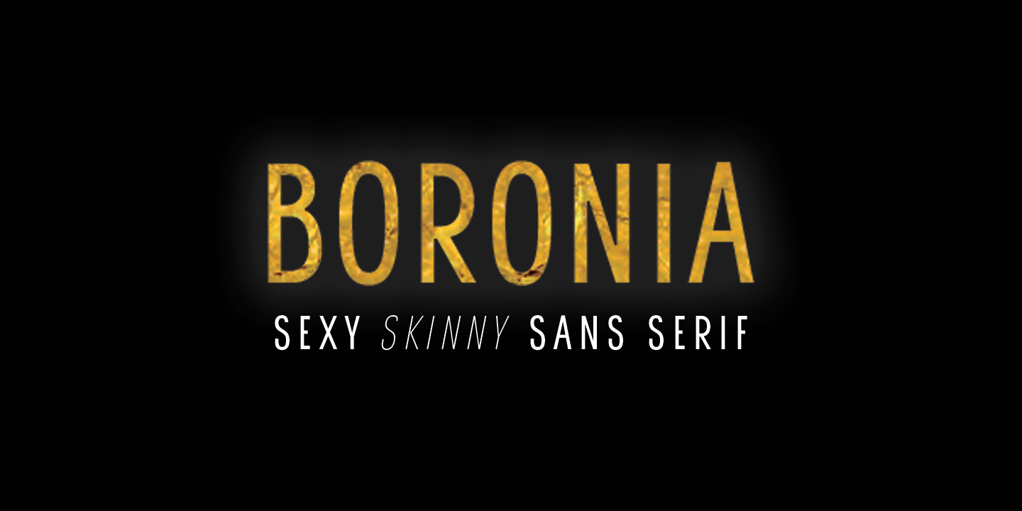 Boronia Regular Font Poster #1