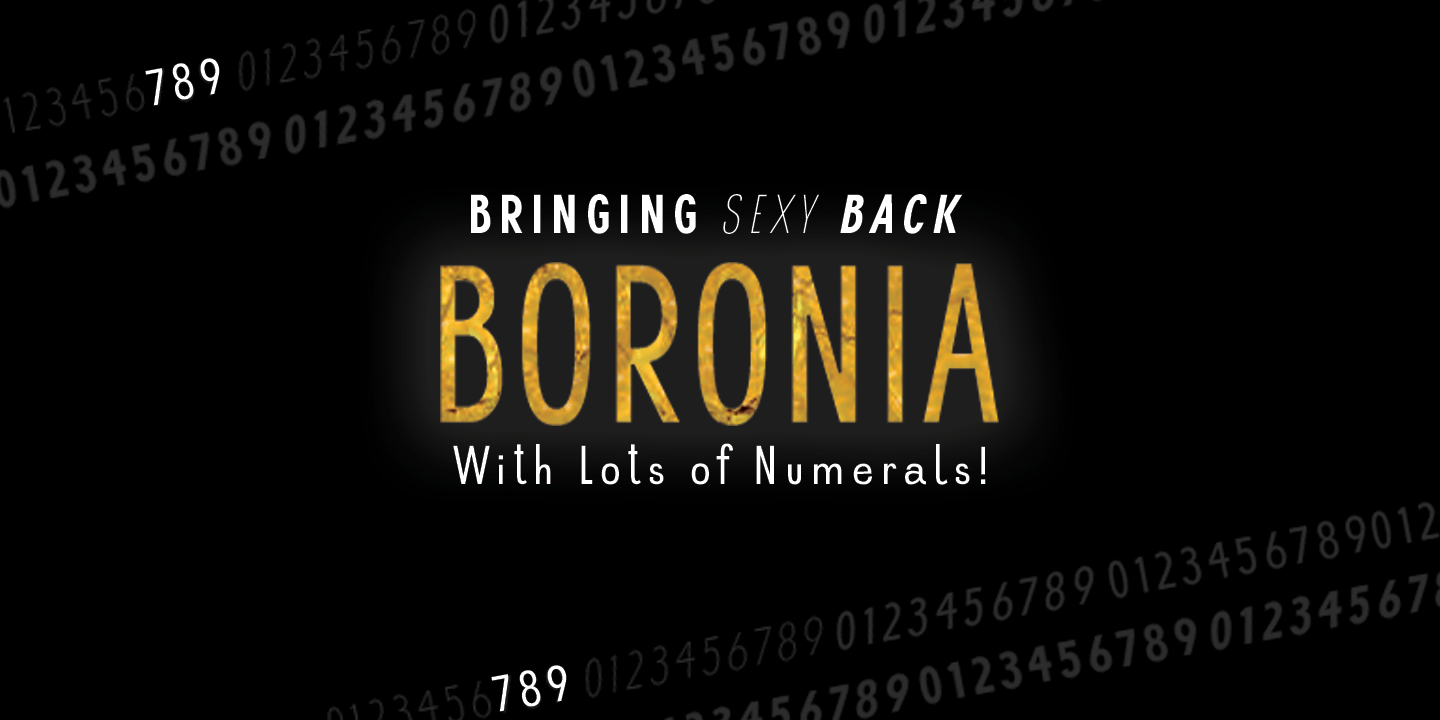 Boronia Regular Font Poster #1