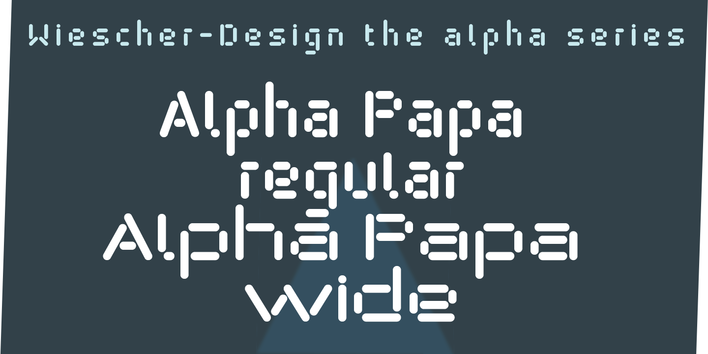 Alpha Papa Font Poster #1