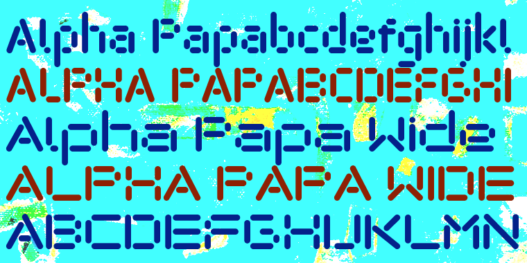 Alpha Papa Font Poster #1