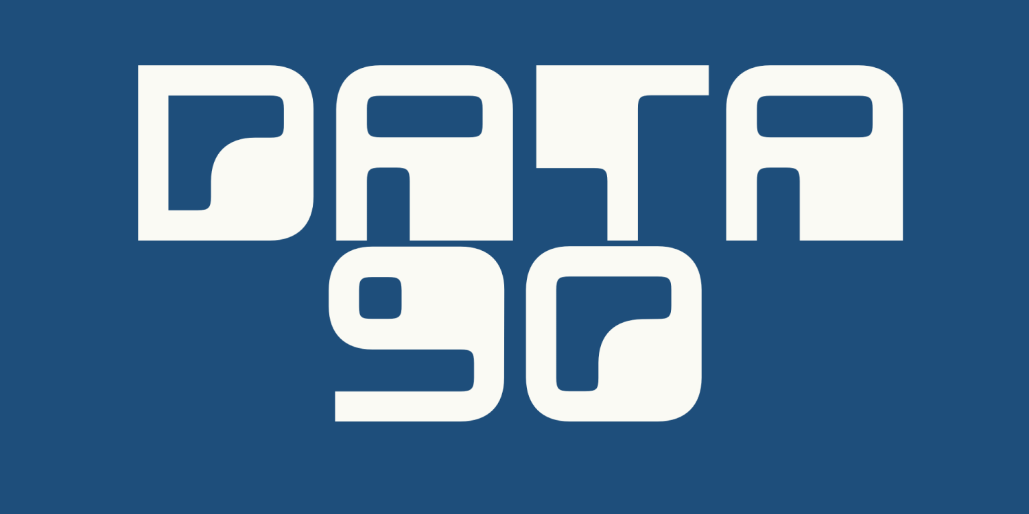 Data 90 Font Poster #1