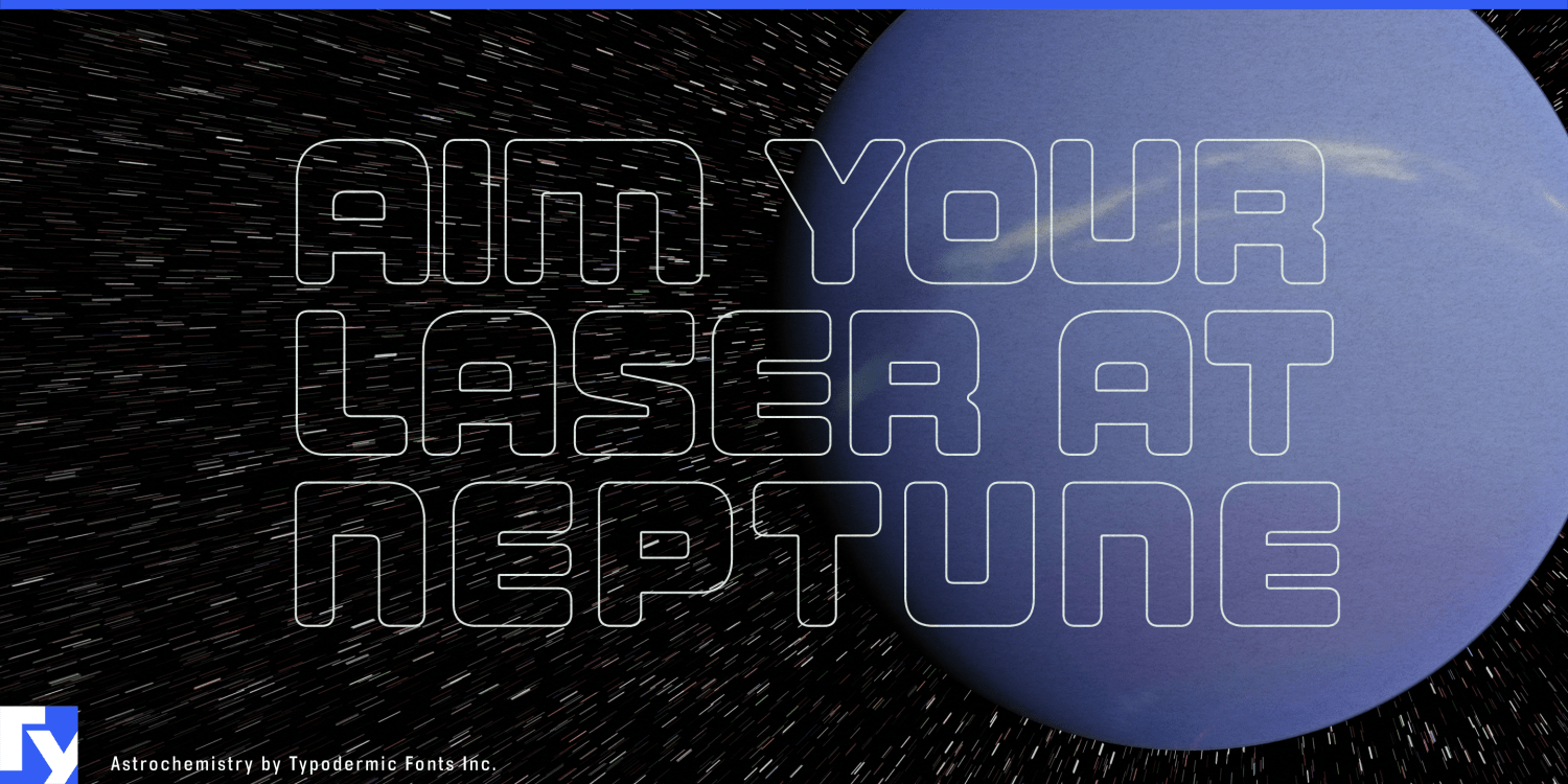 Astrochemistry Font Poster #1