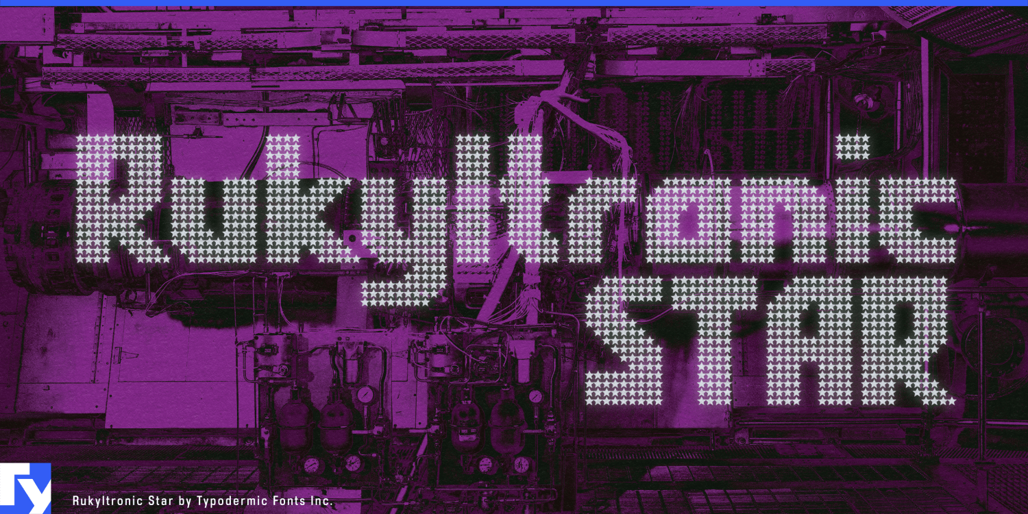 Rukyltronic Star Font Poster #1