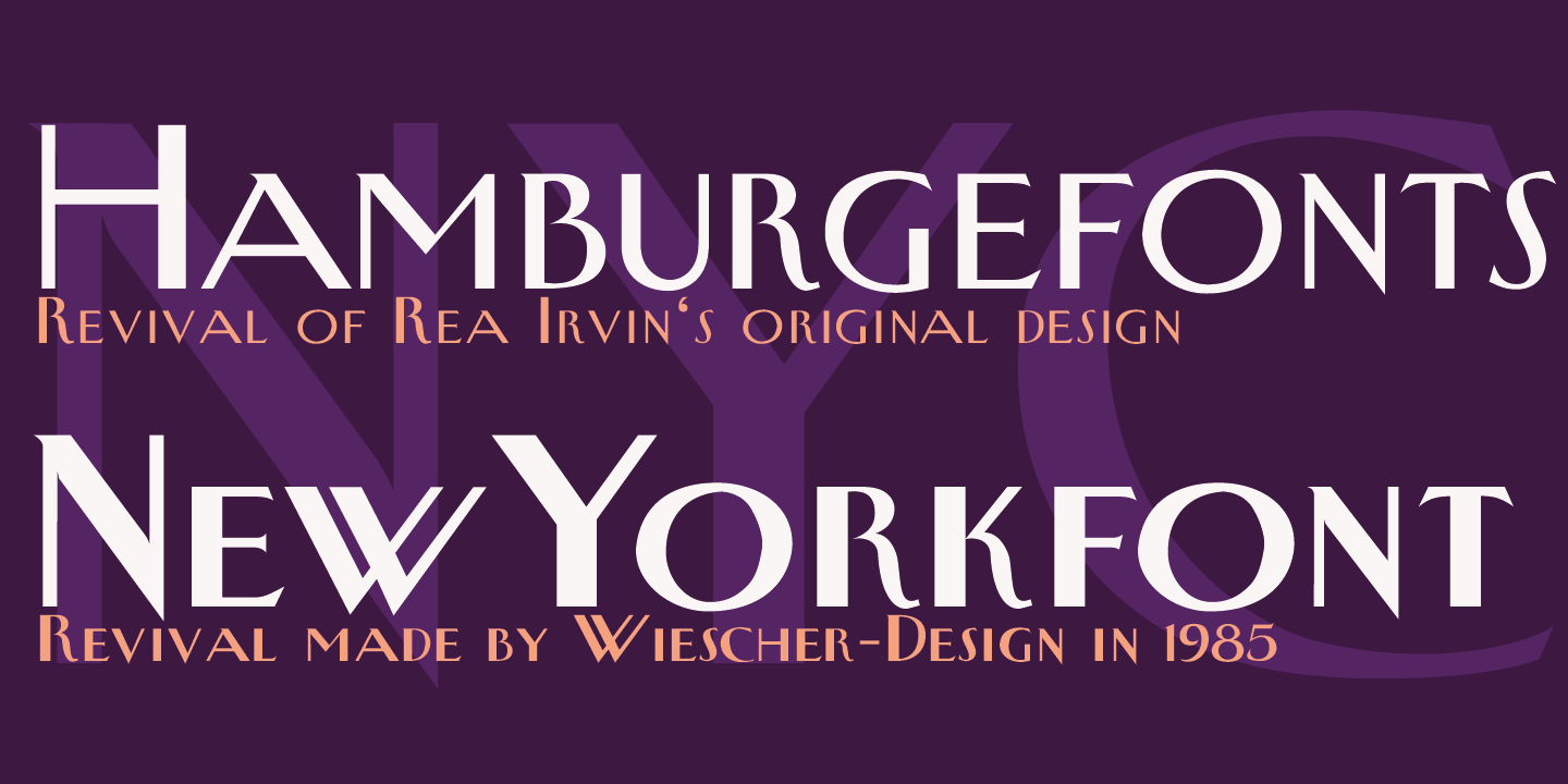 New Yorker Type Font Poster #1