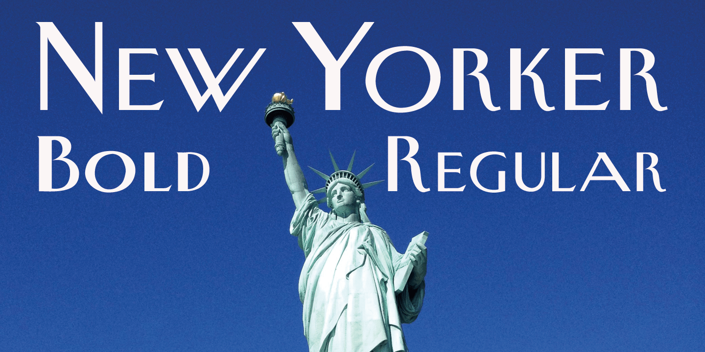 New Yorker Type Font Poster #1