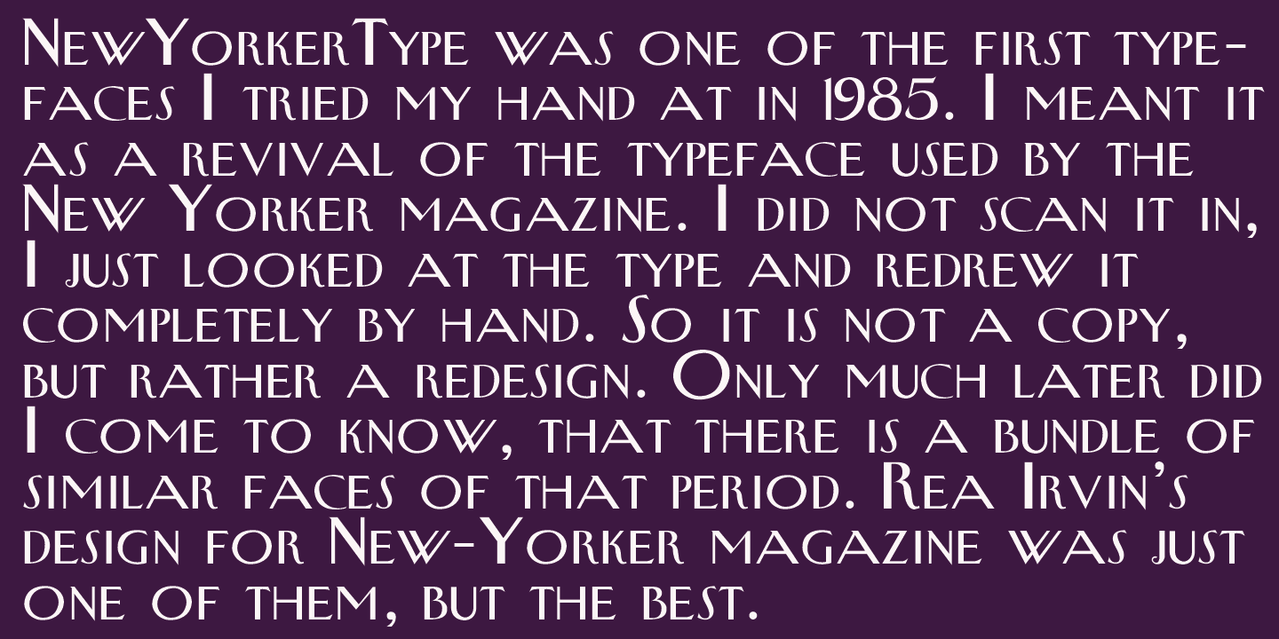yamaki FP-20 ヤマキ New Yorker type New Yorker Type Pro Font