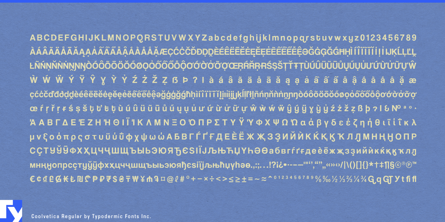 Coolvetica Font Poster #1