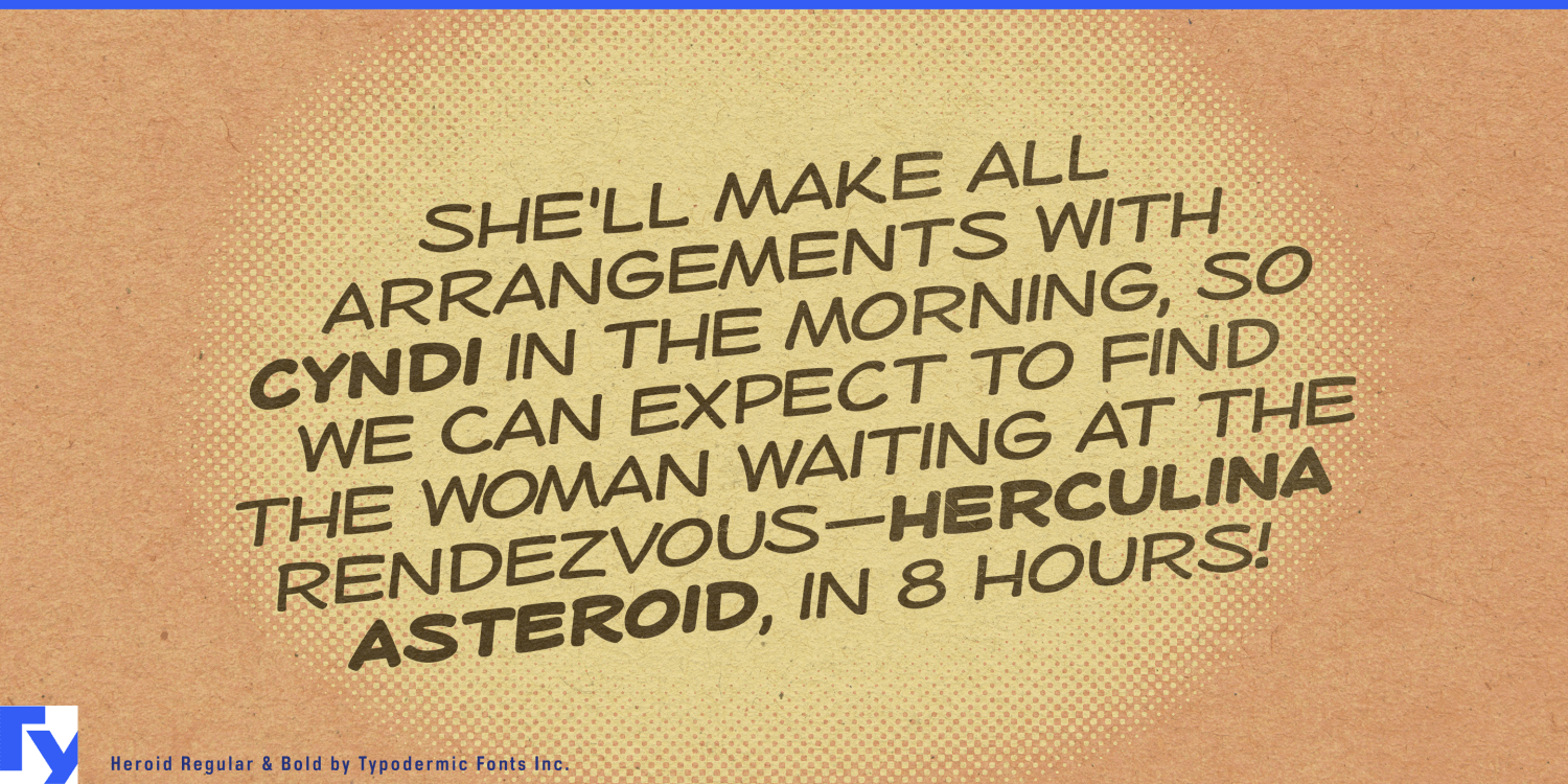 Heroid Font Poster #1