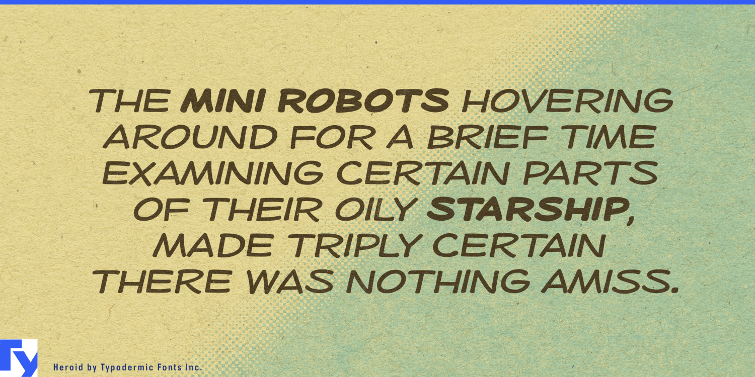 Heroid Font Poster #1