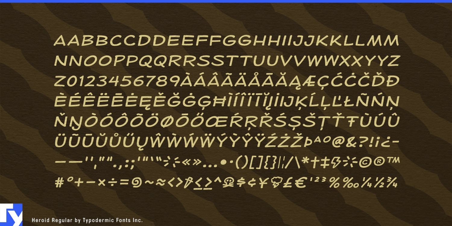 Heroid Font Poster #1