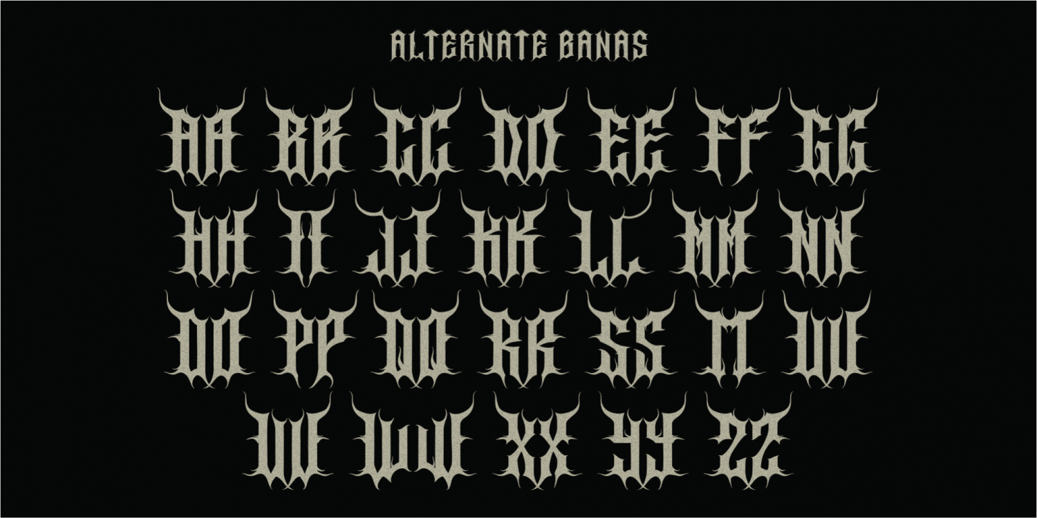 Banas Font Poster #1