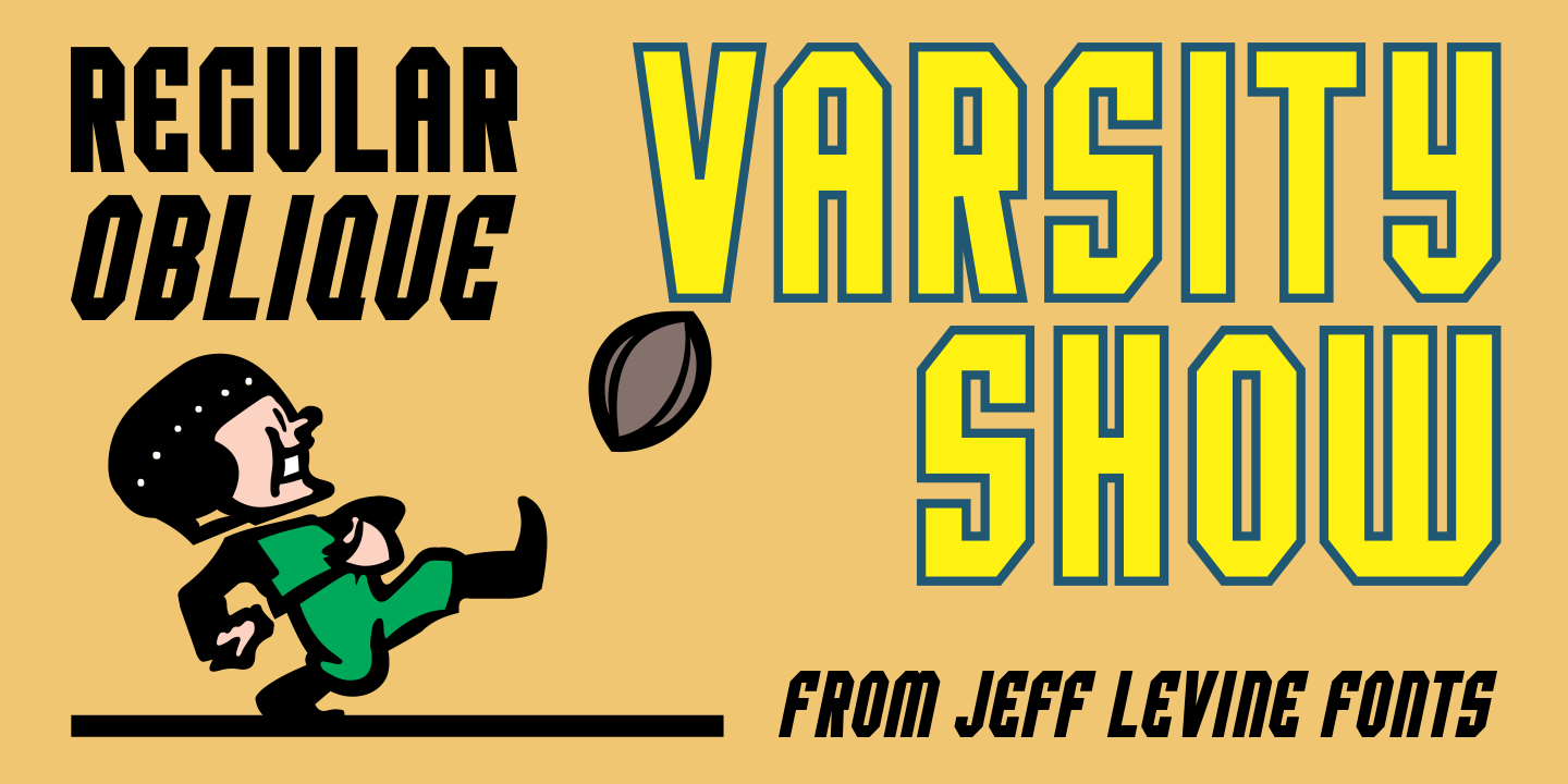 Varsity Show Font Poster