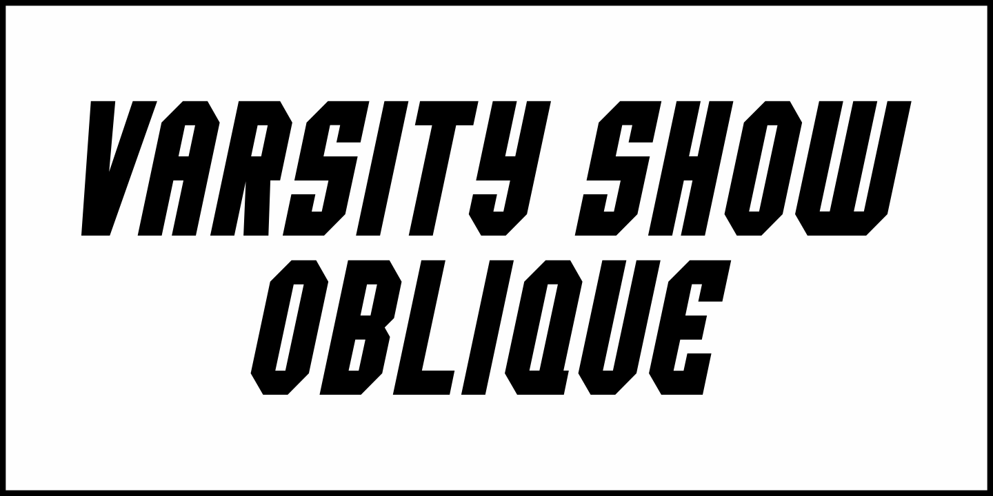 Varsity Show Font Poster #4