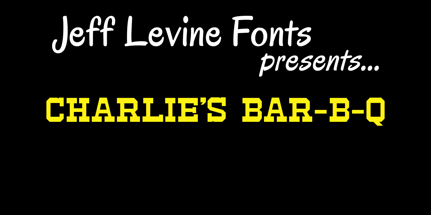 Charlies BarBQ Font Poster #1