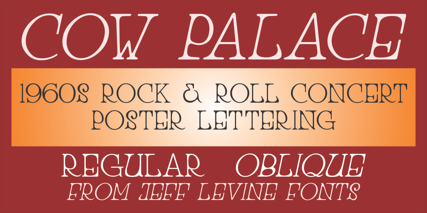 Cow Palace Font Family Poster