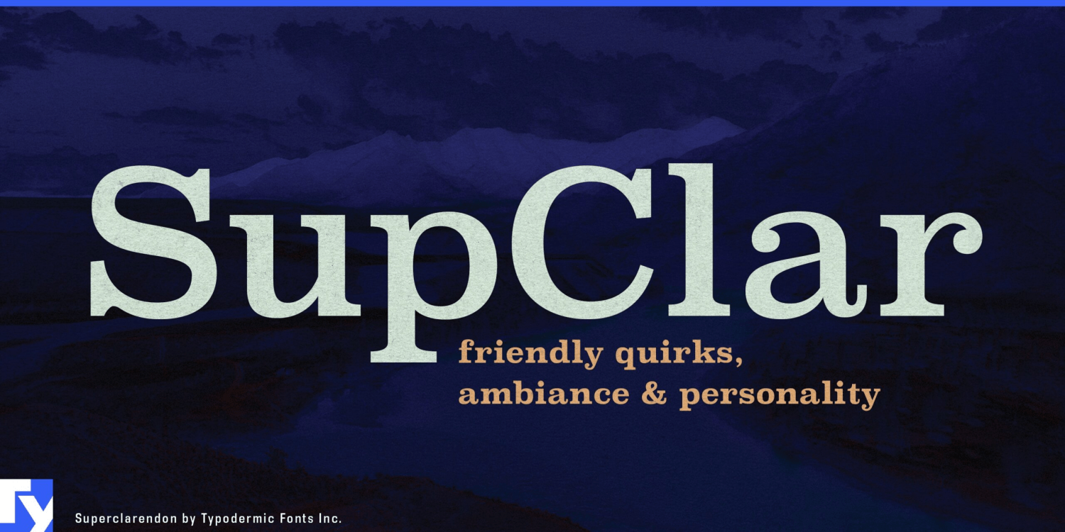 Superclarendon Font Poster #1
