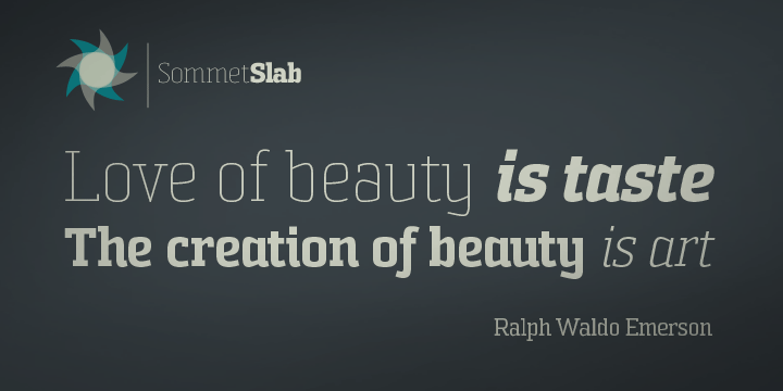 Sommet Slab Font Poster #1