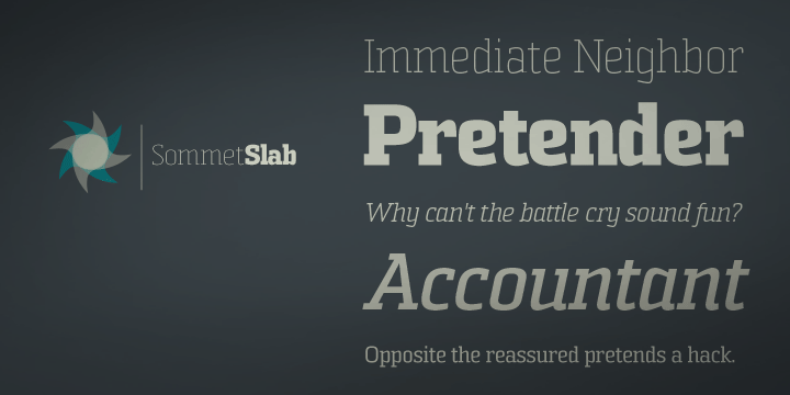 Sommet Slab Font Poster #1