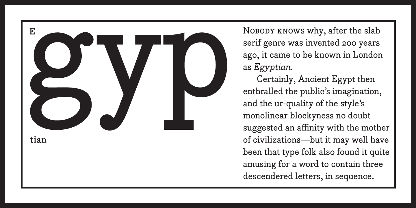 Bodoni Egyptian Pro Font Poster #1