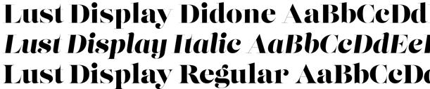 Lust Display Font Poster #1