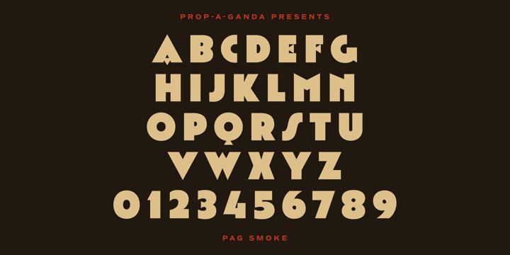 PAG Smoke Font Poster #1