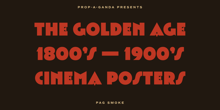 PAG Smoke Font Poster #1