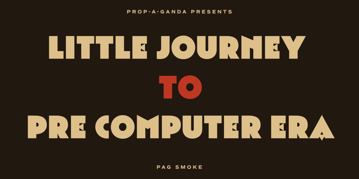 PAG Smoke Font Poster #1