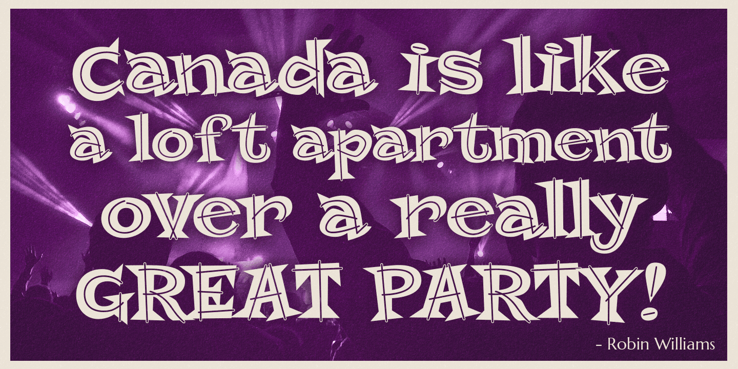 MardiParty Font Poster #1