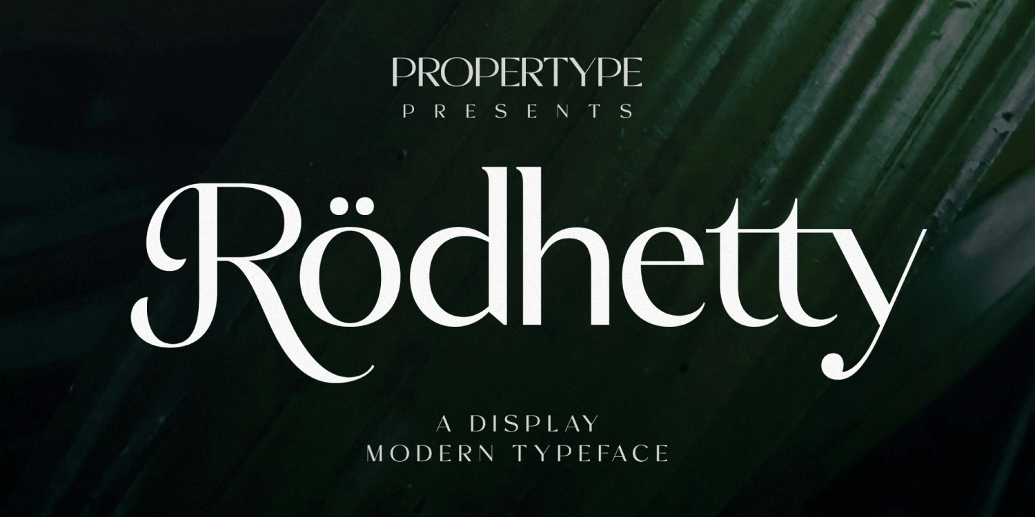 Rodhetty Font Poster #1