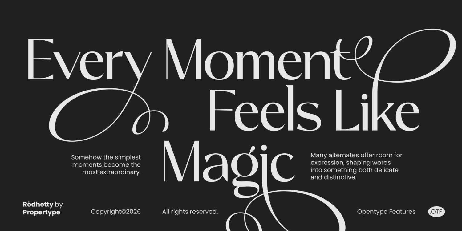 Rodhetty Font Poster #3