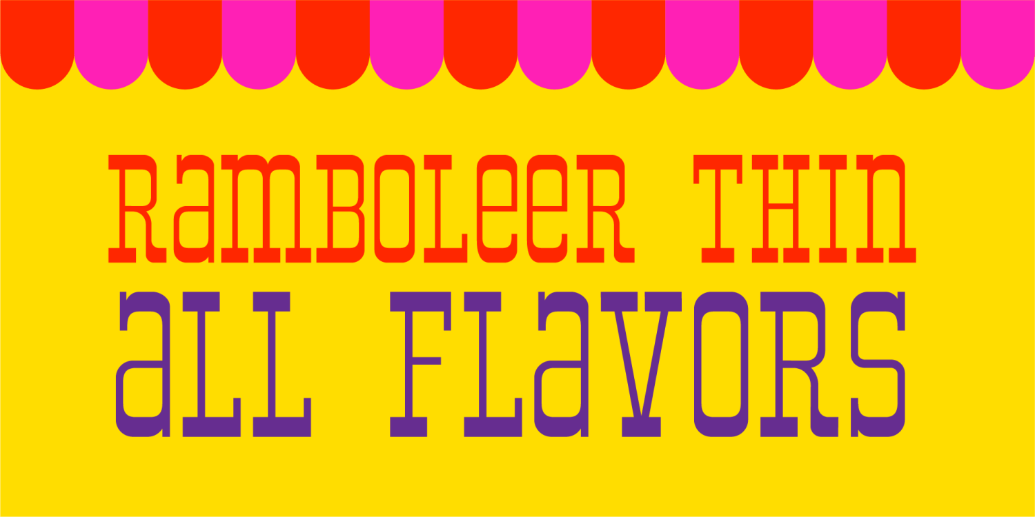 Ramboleer Thin Font Poster #1