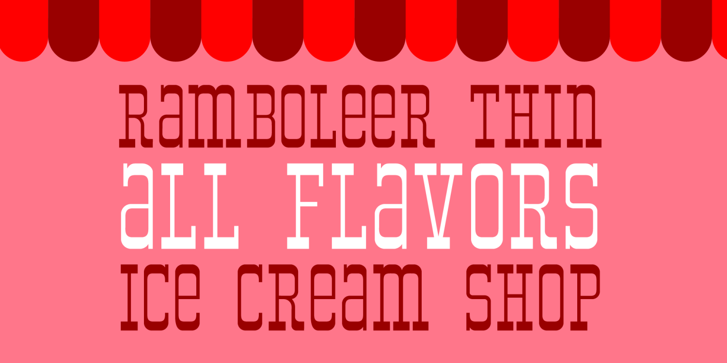 Ramboleer Thin Font Poster #1