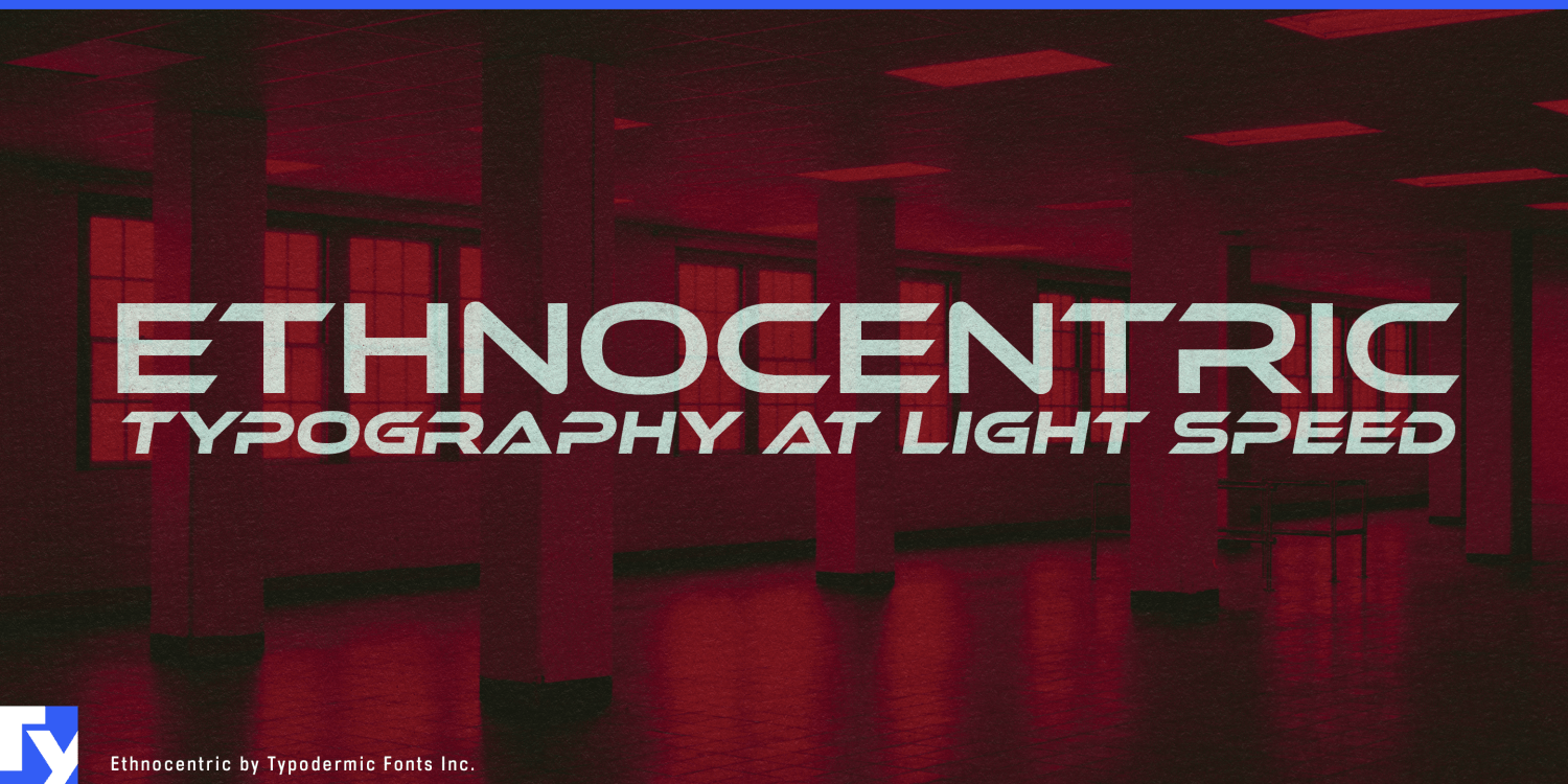 Ethnocentric Font Poster #1
