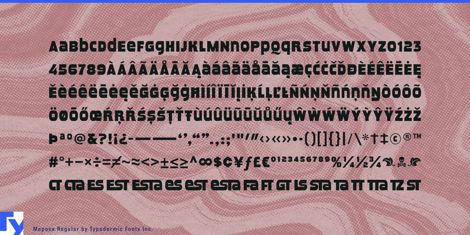 Meposa Font Poster #1