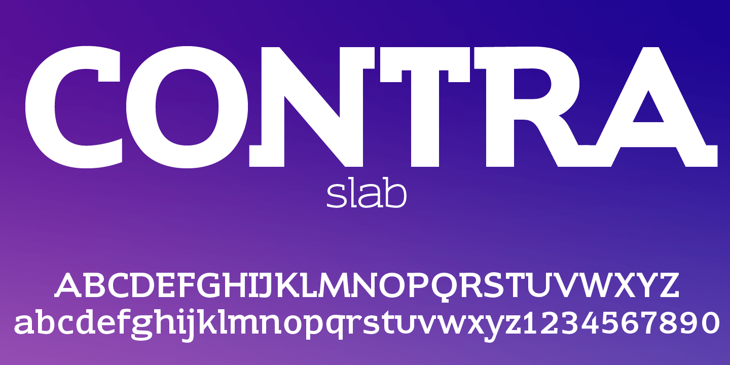 Contra Slab Font Poster #1