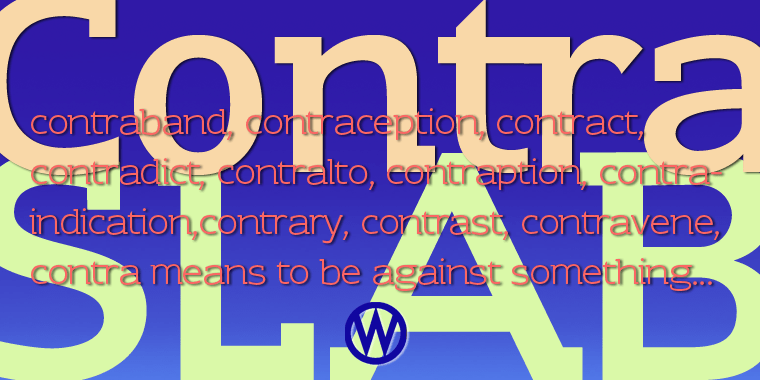 Contra Slab Font Poster #1