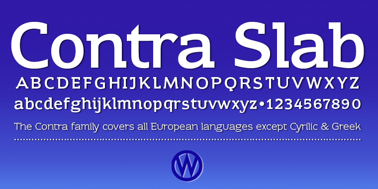 Contra Slab Font Poster #1