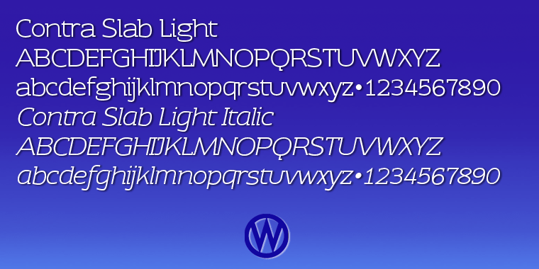 Contra Slab Font Poster #1