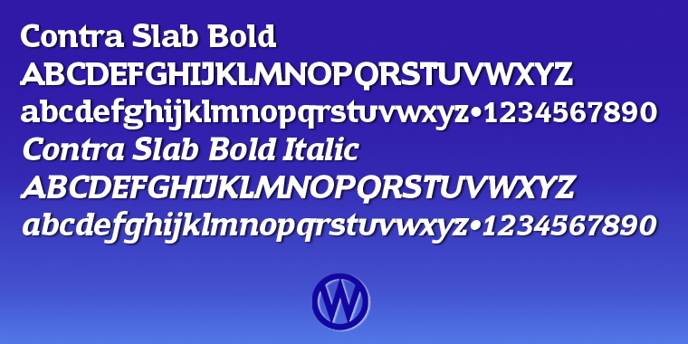 Contra Slab Font Poster #1