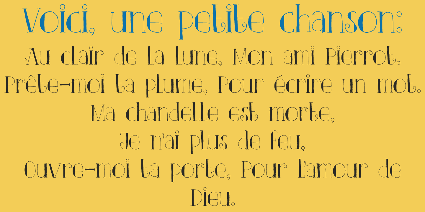 Clair De Lune Font Poster #1