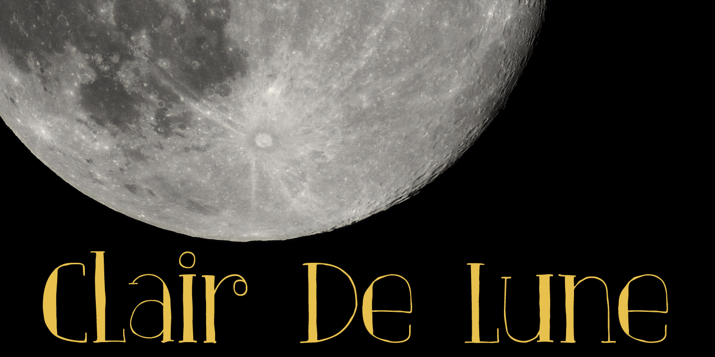 Clair De Lune Font Poster #1