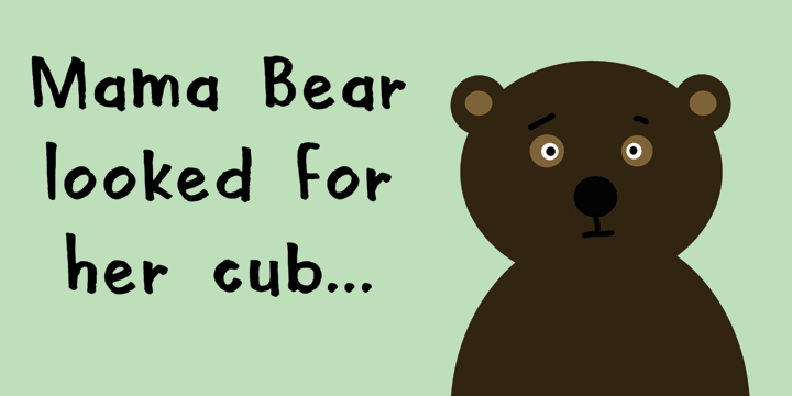 Mama Bear Font Poster #1
