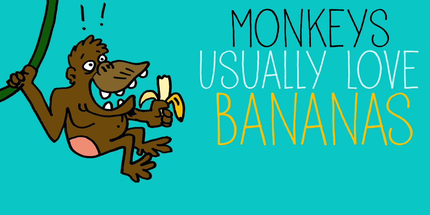 Pisang Font Poster #1