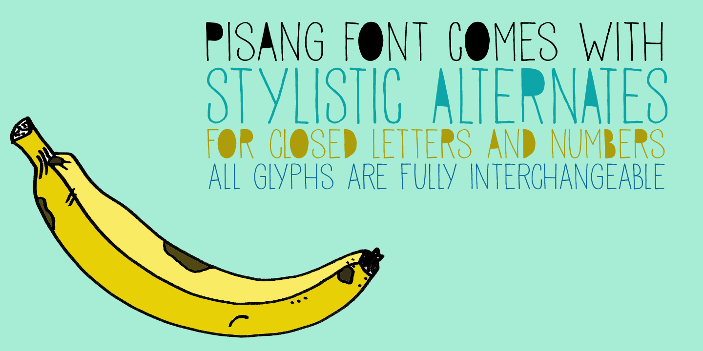 Pisang Font Poster #1