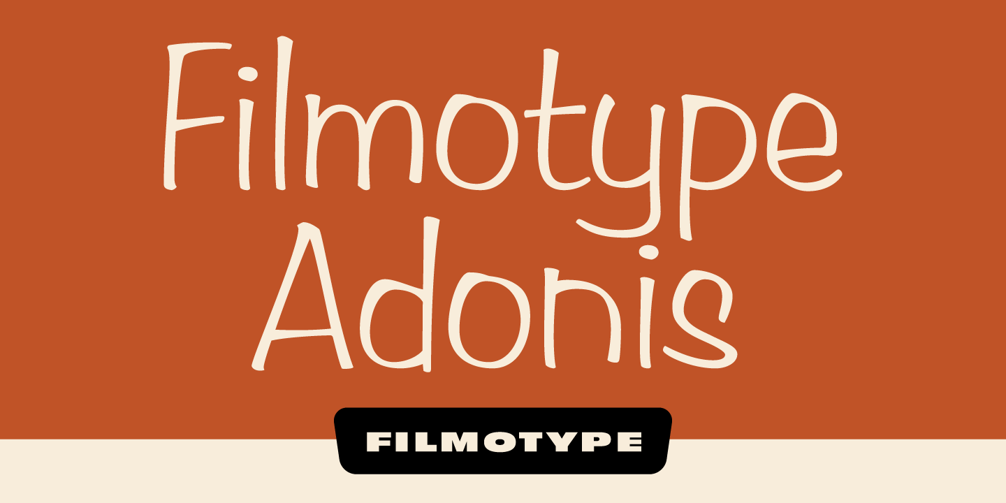 Filmotype Adonis Font Poster #1