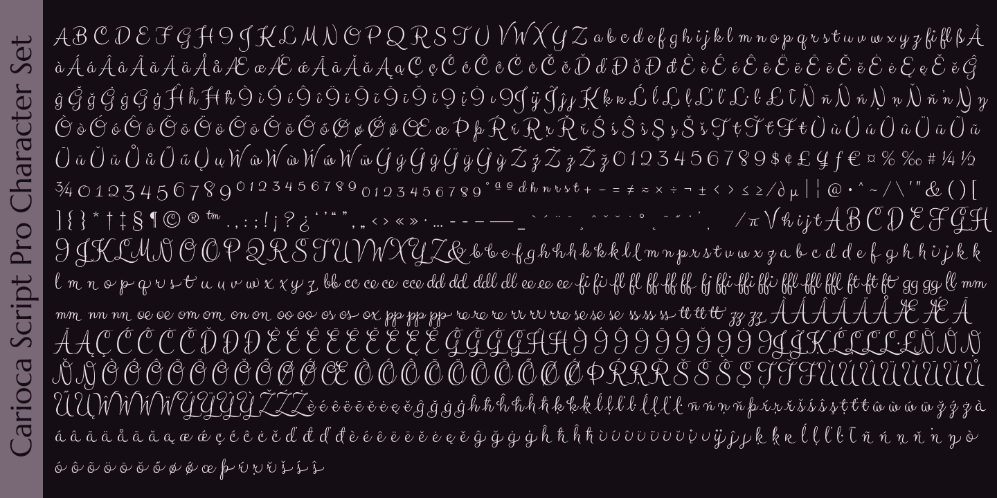 Carioca Script Pro Font Poster #1