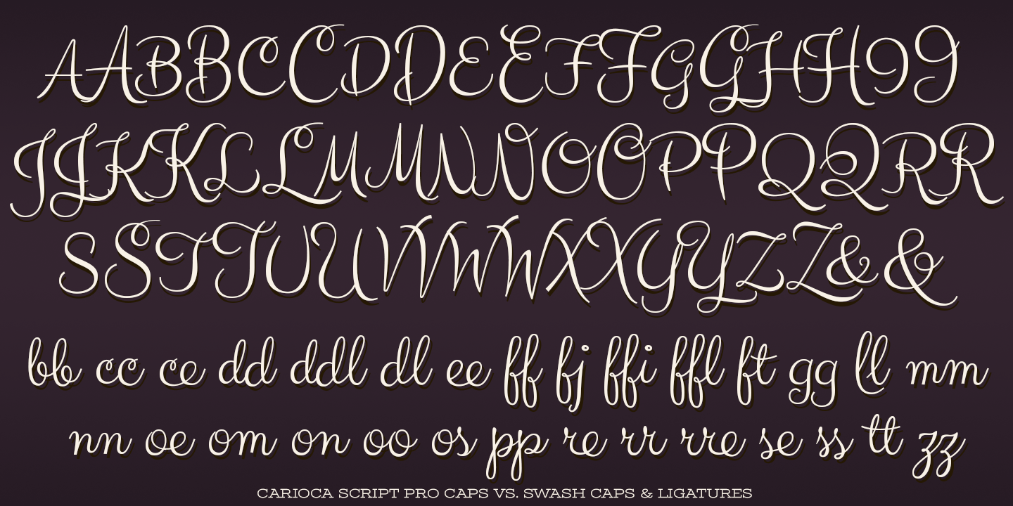 Carioca Script Pro Font Poster #1
