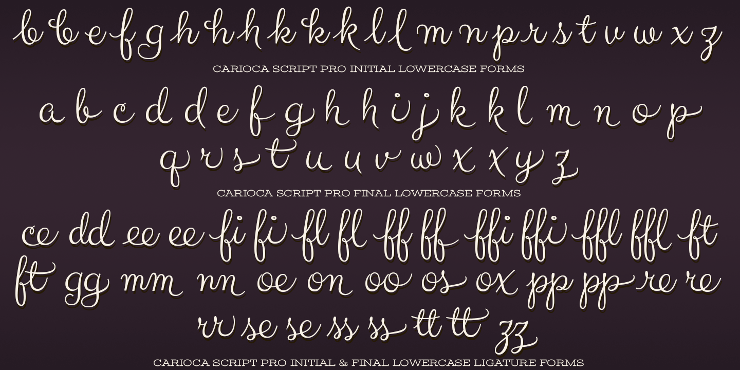 Carioca Script Pro Font Poster #1
