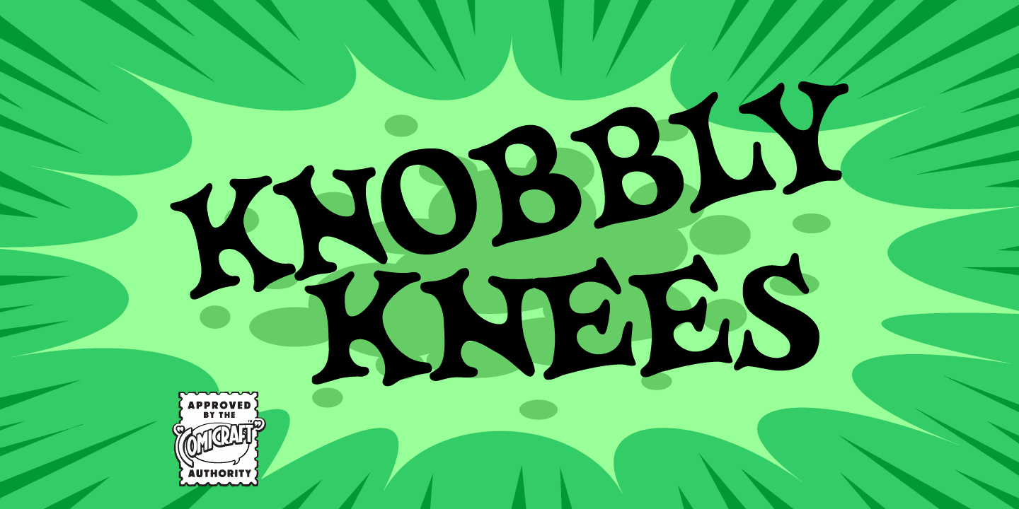 Knobbly Knees Font Poster #1
